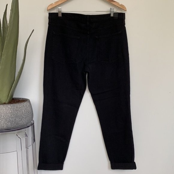 Vince Mason Relaxed Rolled Jeans in Thesta (Black) 32 with stretch - Picture 8 of 11